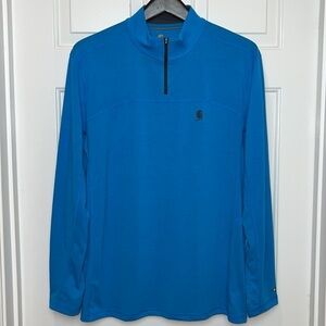 Carhartt 1/4 Zip Force Extremes Lightweight Long Sleeve Pullover Large Royal